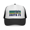Santa Fe, New Mexico Retro Bike Trucker Hat - Vintage Style Santa Fe Cap-1