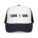 Cincinnati, Ohio Retro Trucker Hat - Lightning Foam Cap-1