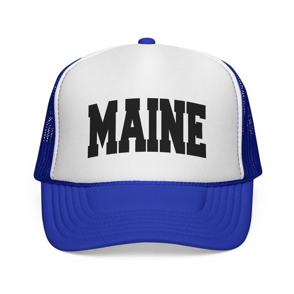 Maine Retro Collegiate Style Trucker Hat