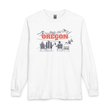 Oregon Après-ski Long Sleeve Shirt - Mountain Retro Skiing - 0