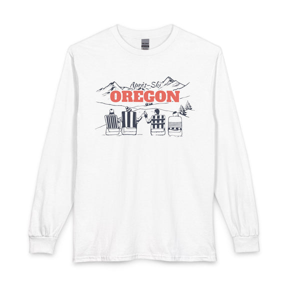 Oregon Après-ski Long Sleeve Shirt - Mountain Retro Skiing