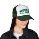Jackson Hole, Wyoming Retro Trees Trucker Hat - Vintage Style Jackson Hole Cap-13
