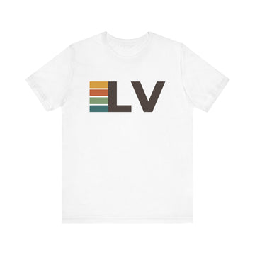 Las Vegas, Nevada tee - LV t shirt retro stripes - 0
