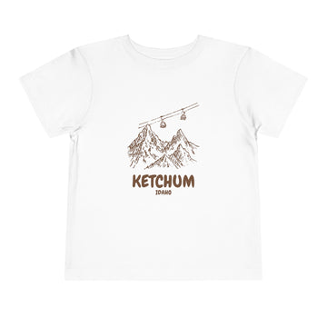 Ketchum, Idaho Toddler T-Shirt — Vintage Gondola Ski Mountain Tee - 0