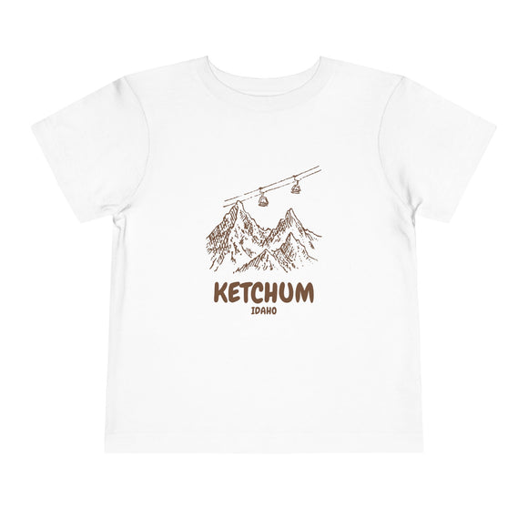 Ketchum, Idaho Toddler T-Shirt — Vintage Gondola Ski Mountain Tee