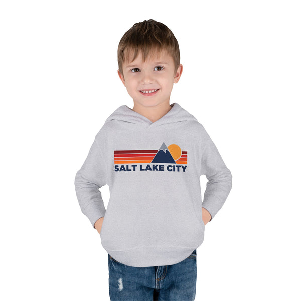 Salt Lake City, Utah Toddler Hoodie - Unisex Mountain Salt Lake City Pullover Sweatshirt, Kids Hooded Jumper, Utah Souvenir