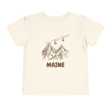 Maine Toddler T-Shirt — Vintage Gondola Ski Mountain Tee