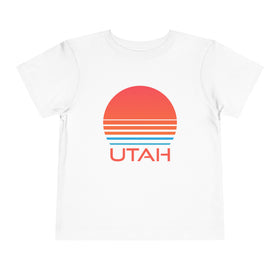 Utah Toddler T-Shirt - Retro 80s Unisex Toddler Utah Shirt