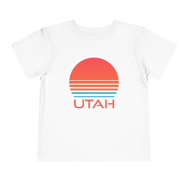 Utah Toddler T-Shirt - Retro 80s Unisex Toddler Utah Shirt