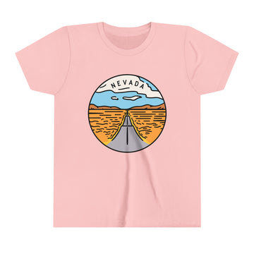 Buy pink Nevada Youth T-Shirt - Unisex Kids Nevada Shirt