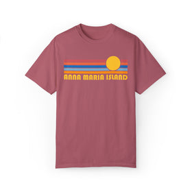 Buy crimson Anna Maria Island, Florida Graphic Tee, Comfort Colors Retro Unisex Anna Maria Island T shirt