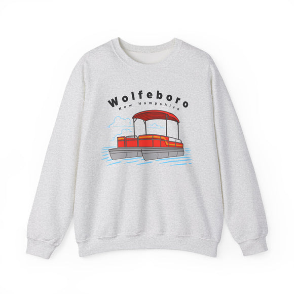Wolfeboro, New Hampshire Sweatshirt - Pontoon Boat Sweatshirt