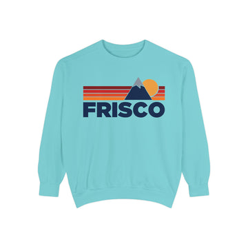 Buy chalky-mint Frisco, Colorado Mountain Stripes Sweatshirt | Comfort Colors - 100% Cotton