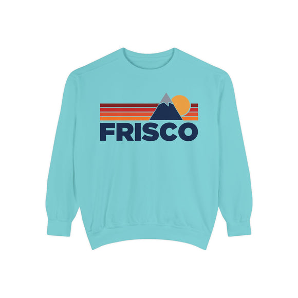 Frisco, Colorado Mountain Stripes Sweatshirt | Comfort Colors - 100% Cotton