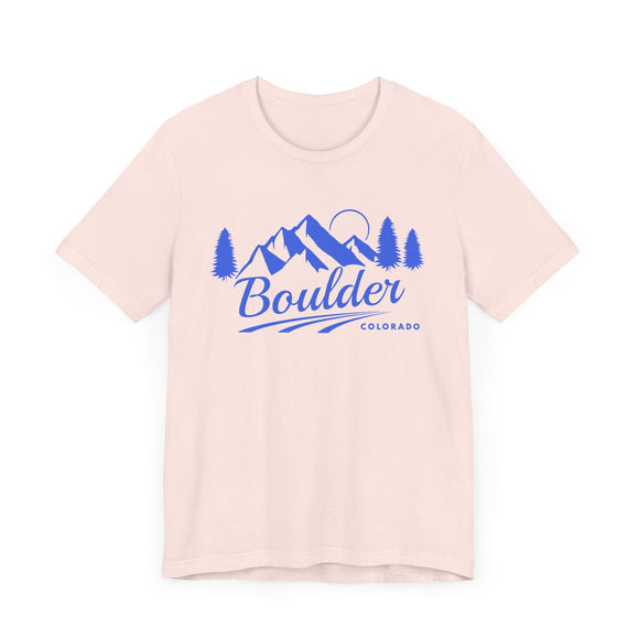 Boulder, Colorado T-Shirt - Retro Mountain Unisex Boulder Shirt