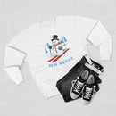 Premium New Mexico Skiing Snowman Sweatshirt-5