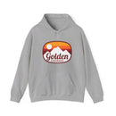 Golden, Colorado Hoodie - Retro Ombre Unisex Golden Hoodie Sweatshirt-3