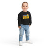 Utah Toddler Sweatshirt - Retro Sun Utah Toddler Crewneck Sweatshirt