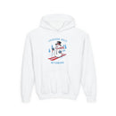 Jackson Hole, Wyoming Youth Hoodie - Skiing Snowman Kids Jackson Hole Hooded Sweatshirt-1