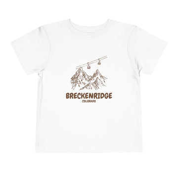Breckenridge, Colorado Toddler T-Shirt — Vintage Gondola Ski Mountain Tee - 0