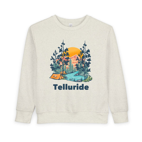 Telluride, Colorado Toddler Sweatshirt - Telluride Toddler Crewneck Sweatshirt