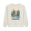 Telluride, Colorado Toddler Sweatshirt - Telluride Toddler Crewneck Sweatshirt