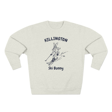 Buy oatmeal-heather Premium Killington, Vermont Ski Bunny Sweatshirt
