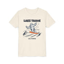 Lake Tahoe, California Yeti Snowboard Youth Tee - Kids Skiing Shirt-1