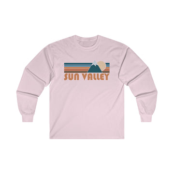 Buy light-pink Sun Valley, Idaho Long Sleeve Shirt - Retro Unisex Sun Valley Long Sleeve Tee
