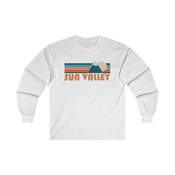 Buy white Sun Valley, Idaho Long Sleeve Shirt - Retro Unisex Sun Valley Long Sleeve Tee