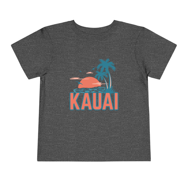 Kauai, Hawaii Toddler T-Shirt - Retro Palm Tree Toddler Kauai Shirt