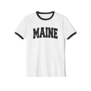 Maine Cotton Ringer Graphic Tee - Unisex Maine T Shirt, Vintage Style Tee, Men's/Women's Tee-3