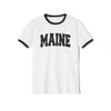 Maine Cotton Ringer Graphic Tee - Unisex Maine T Shirt, Vintage Style Tee, Men's/Women's Tee