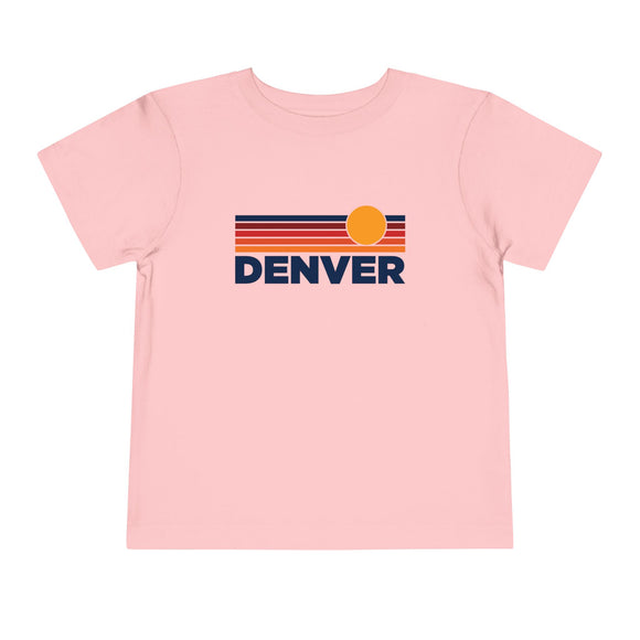 Denver, Colorado Toddler T-Shirt - Retro Sun Tee