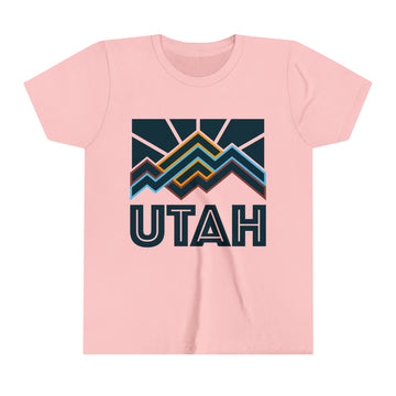 Buy pink Utah Youth T-Shirt - Unisex Kids Utah Shirt