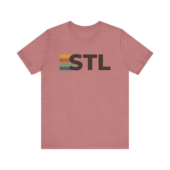 St. Louis, Missouri tee - STL t shirt retro stripes