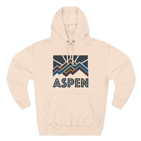 Aspen, Colorado Hoodie - Retro Mountain Unisex Sweatshirt