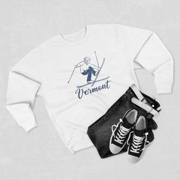 Premium Vermont Vintage Snow Ski Sweatshirt