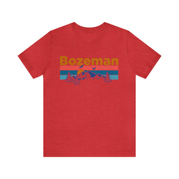 Bozeman, Montana Shirt - Mountain Sunset Unisex Bozeman T-Shirt