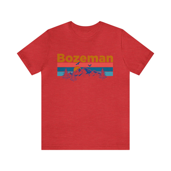 Bozeman, Montana Shirt - Mountain Sunset Unisex Bozeman T-Shirt