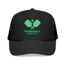 Kids Kentucky Pickleball Trucker Hat - Youth Snapback Cap on white background
