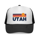 Utah Retro Sun Trucker Hat - Vintage Style Utah Cap-2