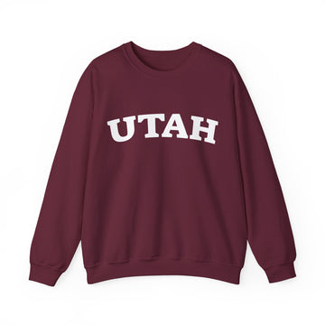 Buy maroon Utah Sweatshirt - Unisex Utah Crewneck Sweatshirt