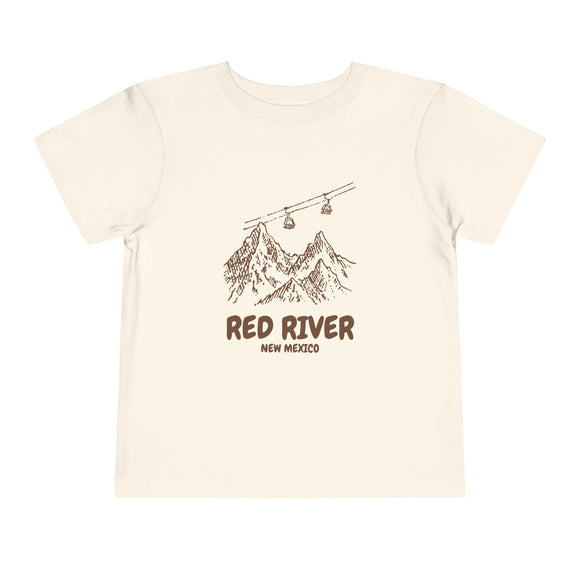 Red River, New Mexico Toddler T-Shirt — Vintage Gondola Ski Mountain Tee