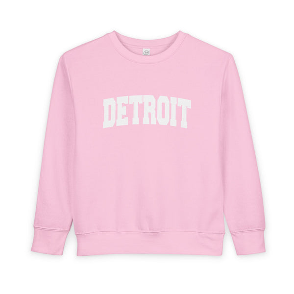 Detroit, Michigan Toddler Sweatshirt - Detroit Toddler Crewneck Sweatshirt