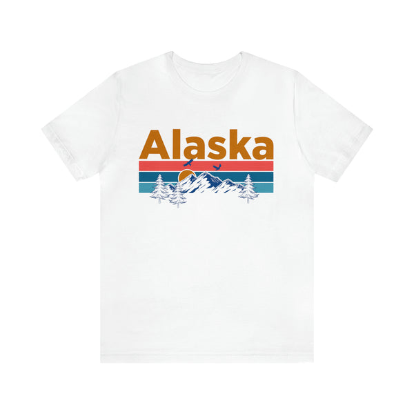 Alaska T-Shirt - Mountain Sunset Unisex Alaska Shirt
