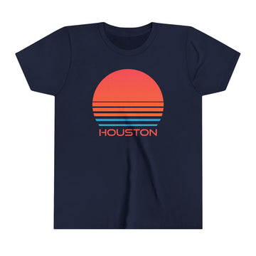 Houston, Texas Youth Shirt - Retro 80s Houston Kid's T-Shirt - 0