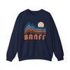 Banff, Canada Sweatshirt Retro Mountains, Banff Unisex Graphic Crewneck