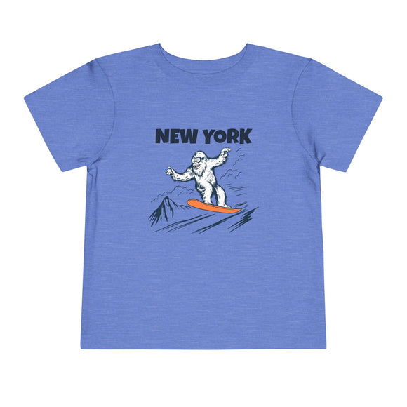 New York Yeti Snowboard Toddler Tee