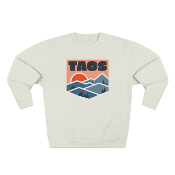Buy oatmeal-heather Premium Taos, New Mexico Mountain Graphic Sweatshirt
